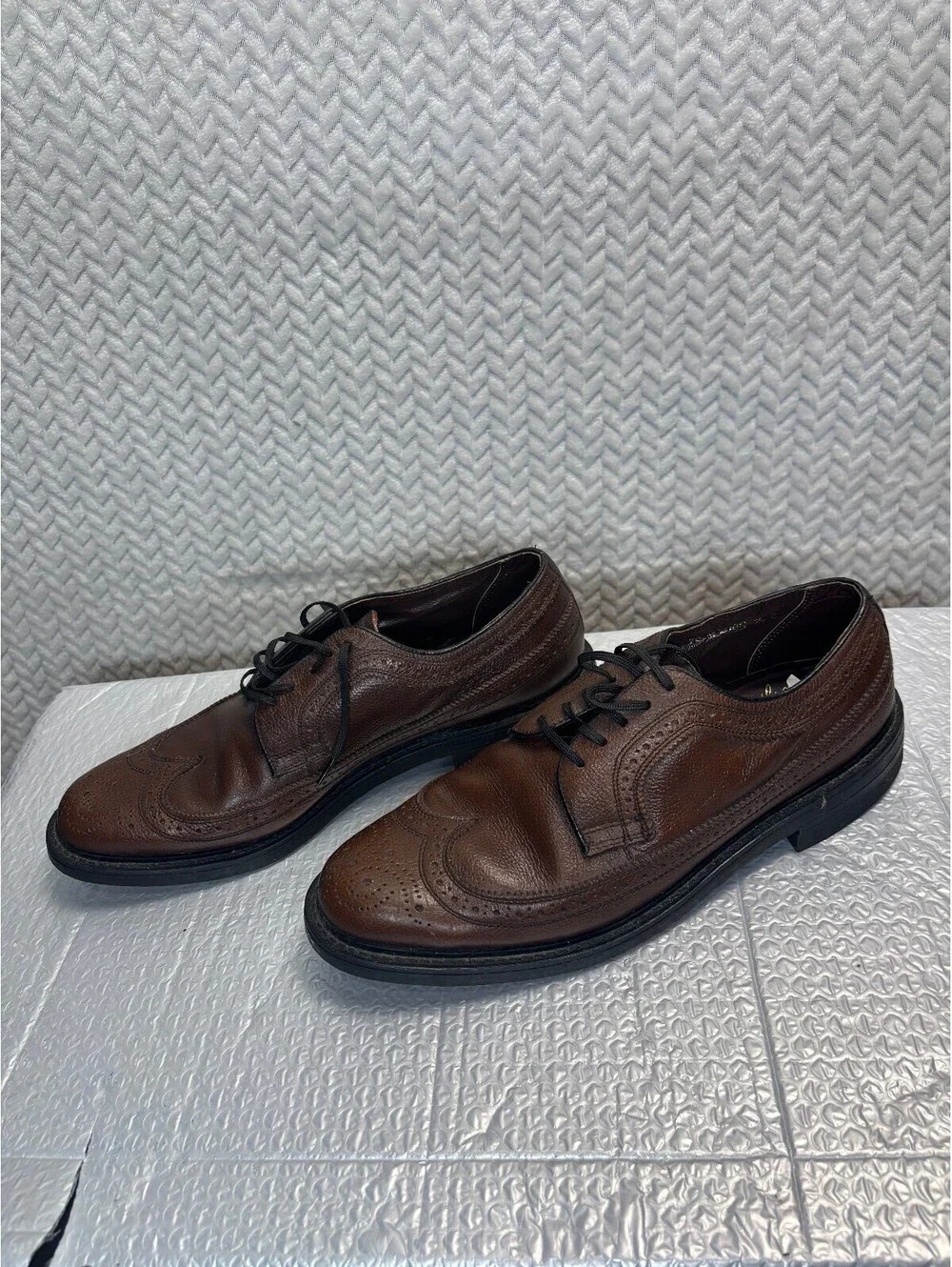 Wienthorf Royale Genuine Welt Brown Leather Wingtip
